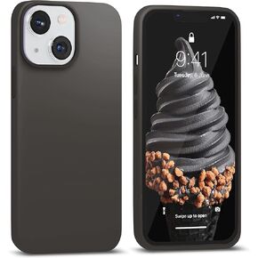 IceSword iPhone 13 Stone Case 6.1" (2021), Liquid Silicone Slim Shockproof Phone Case Cover, Soft Anti-Scratch Microfiber Lining, Matte Beige, Tan, Cream, Protective Compatible iPhone 13 - Stone