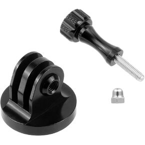 momerch 1/4-20 Tripod Adapter with Thumb Screws, Aluminum Alloy Mount Adapter Compatible with GoPro Hero 12/11/10/9/8 and Other Action Cam (2Pack)