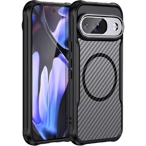 Magnetic Case for Google Pixel 9 Series (2024), Compatible with MagSafe, [Military-Grade Drop Protection] Shockproof Protective Translucent Matte Back Case for Pixel 9 Series (Google Pixel 9 Pro XL)
