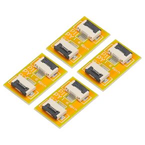 MECCANIXITY FFC FPC Extension Board PCB Extend Zip HDD Connector 6 Pin 0.5mm Pitch Single Side for LCD 3D Printer Camera DVD TV Laptop Pack of 4