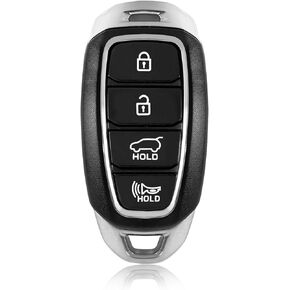 Replacement for Hyundai Kona Key Fob Remote Control 2019 2020 4 Buttons 434MHz TQ8-FOB-4F19,Black