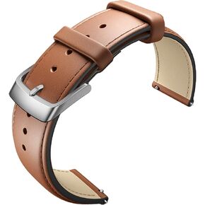 Ticwatch E3 Leather Watch Band Accessory Watch Strap, 20mm Width Brown Leather Replacement Watchband GTH Pro, C2 Onyx and C2 Platinum in Kuwait