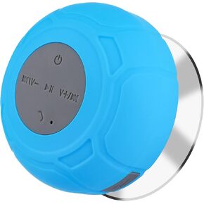 Bluetooth Shower Speaker Waterproof Portable Wireless Water-Resistant Speaker Suction Cup,Built-in Mic，4-6hrs of Playtime ，Bathroom Speakerphone for Phone Tablet - Black