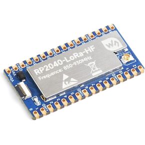 Waveshare RP2040-LoRa Development Board, Integrates SX1262 RF Chip, Long-Range Communication, HF, Single Board