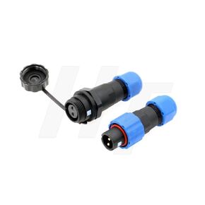 SD13 2 Pin Male Female Cable Plug Receptacle Circular Waterproof IP68 Plastic Connector for Outdoor Power Electrical Devices