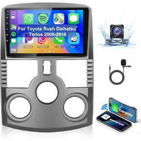HiFi for Toyota Rush Daihatsu Terios 2006-2016 Android 13 Car Radio Stereo, Wireless Carplay Android Auto 9 Inch Touch Screen Bluetooth Car Audio Receiver GPS WiFi Backup Camera FM/RDS SWC