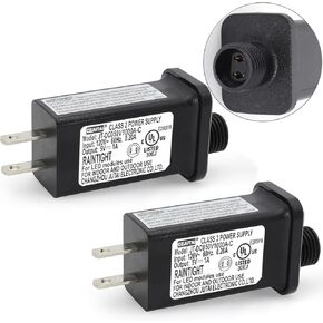 PremierAdapter CZJUTAI JT-DC050V1000 5V1A IP44 Low Voltage LED Driver US CA Plug Replacement for String Light, Projector Light, Fairy Lights (2)