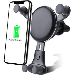 Wireless car Charger Mount-Adjustable Bracket-Gravity System-Fast Charging in Saudi Arabia