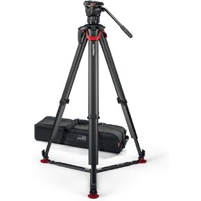 Sachtler Ace XL MK II Fluid Head with Flowtech 75 Carbon Fiber Tripod and Mid-Level Spreader
