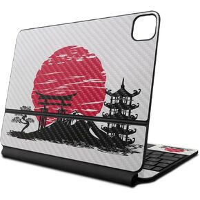 Carbon Fiber Skin Compatible with Apple Magic Keyboard for iPad Pro 13‑inch (M4) 2024 - Japanese Style - Premium 3M Vinyl Protective Decal Cover - Easy to Apply | Crafted in The USA by MightySkins
