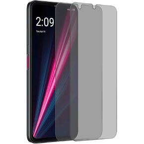 DUNSIHUI Privacy Screen Protector,(2 Pack) Anti-Spy Anti-Scratch Ultra-Thin Clear 9H Tempered Glass Protective Film Replacement for T-M obile Revvl 6 Pro 5G.