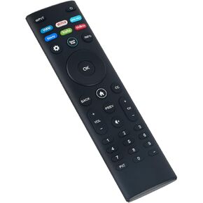 XRT140L XRT140 Replace Remote Control fit for Vizio TV D32F4-J01 D24F4-J01 D40F-J09 D43F-J04 D24F-J09 D24H-J09 D32F-J04 D32H-J09 OLED55-H1 with Vdu Netflx P-Video Disny Hlu Rdbox Button Key