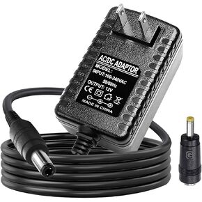 12V AC/DC Portable DVD Player Charger Power Adapter Compatible for UEME, HDJUNTUNKOR, Sunpin, Sylvania, Philips, Craig, Cooau, DBPower, ieGeek, Synagy, Wonnie, Ematic Portable DVD Player