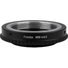 Fotodiox Lens Mount Adapter - Compatible with Leica M39 (39mm x1 Thread Screw Mount) Lens to Micro Four Thirds Mount Mirrorless Cameras