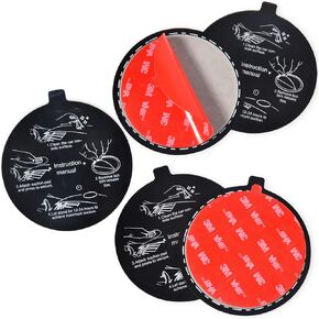 Universal 78mm Adhesive Dashboard Pad, Mounting Disk Replacement Kit for Suction Cup Phone Mount Compatible for GPS Suction Socket Car Dashboard Suction Cup Mount (5pcs)