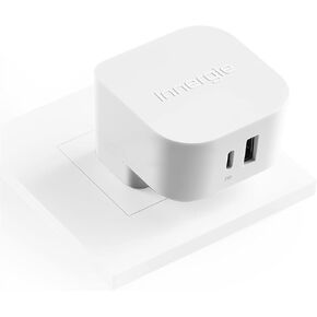 Innergie 45W USB C/A PD 3.0 Fast Charger, Dual Ports Laptop Wall Adapter with 45 Watts Power Delivery, Compatible with Chromebook/Dell XPS/MacBook Air/iPhone16/iPad/Switch &More (Delta Electronics)