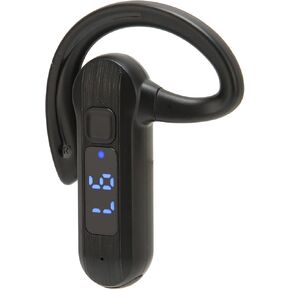 Single Ear Bone Conduction Headset Bluetooth 5.2, Open Ear Earphones Waterproof with LED Power Display Microphone, Type C Charging, for Driving Business Sport