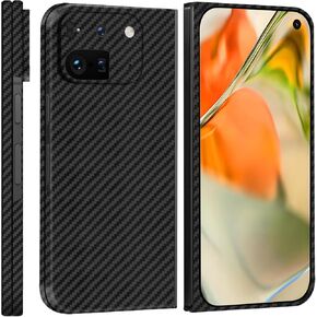 1500D Aramid Fiber Case for Google Pixel 9 Pro Fold, Slim, Ultra Thin, Lightweight, Version 2.0 Upgraded The Magnetic Compatible with Magsafe - Black Gray