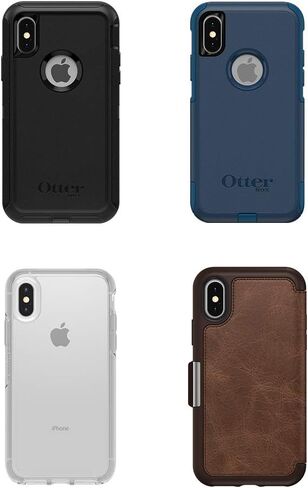 حافظة OTTERBOX DEFENDER SERIES SCREENLESS EDITION لجهاز iPhone Xr - تغليف FRĒe الإحباط - DARK LAKE (CHINCHILLA/DRESS BLUES) in Saudi Arabia