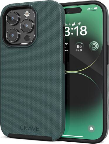 Crave Dual Guard for iPhone 14 Pro, Shockproof Protection Dual Layer Case for Apple iPhone 14 Pro (6.1") - Forest Green in Saudi Arabia