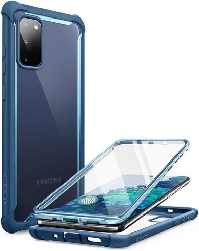 سلسلة i-Blason Ares مصممة لحافظة Samsung Galaxy S20 FE 5G (إصدار 2020)، حافظة شفافة متينة بطبقة مزدوجة مع واقي شاشة مدمج (أرجواني) in Kuwait