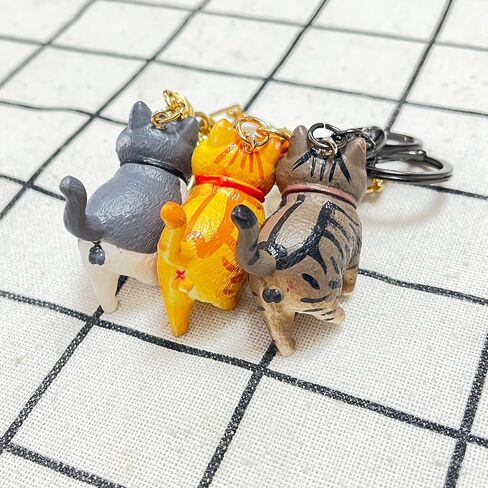 Wonhibo Cute Orange Cat for Airpods Pro Case, Kawaii Animal Kitten Cover for Airpod Pro 2019 with Keychain in Saudi Arabia