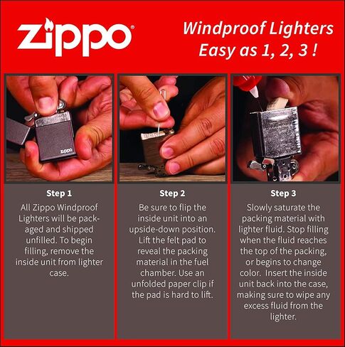Zippo Lighter-Golf Sketch Retro Satin Chrome Windproof Lighter #Z5403 in Saudi Arabia