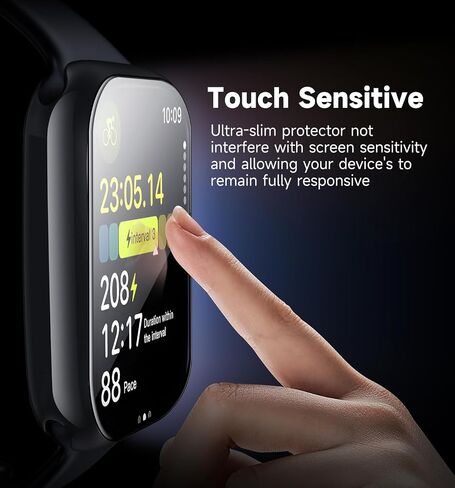 واقي شاشة MAGIC JOHN مكون من قطعتين لساعة Apple Watch Series 10 مقاس 46 مم (2024)، [تقنية المحاذاة التلقائية] طبقة TPU مرنة ذاتية المعالجة، شفافة عالية الدقة، مضادة للخدش، خالية من الفقاعات in Saudi Arabia