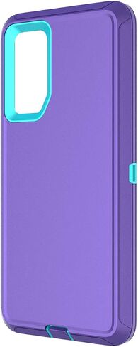 Annymall Cover for Galaxy S20 FE 5G Case for Samsung S20 FE Heavy Duty Case with Screen Protector for Women Men Rugged Shockproof Cover for Samsung Galaxy S20 FE 5G 6.5 inch (Purple/Sky Blue) in Saudi Arabia