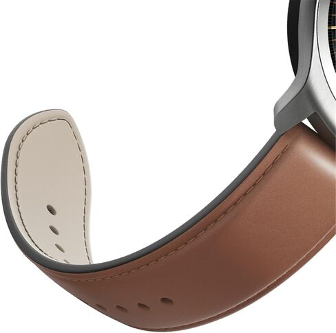 Ticwatch E3 Leather Watch Band Accessory Watch Strap, 20mm Width Brown Leather Replacement Watchband GTH Pro, C2 Onyx and C2 Platinum in Saudi Arabia