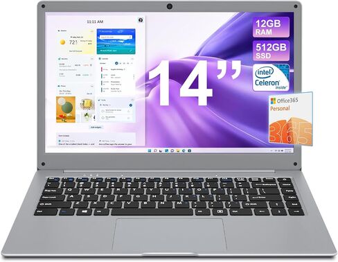 كمبيوتر محمول Jumper مع وحدة المعالجة المركزية Celeron N5095، Office 365 سنة واحدة، ذاكرة الوصول العشوائي 16 جيجابايت 128 جيجابايت EMMC، 1 تيرابايت SSD، كمبيوتر محمول مع شاشة FHD IPS 1920x1200، بطارية 38WH، 2.4G+5G WiFi، BT4.0، HDMI، أجهزة كمبيوتر محمولة  in Kuwait