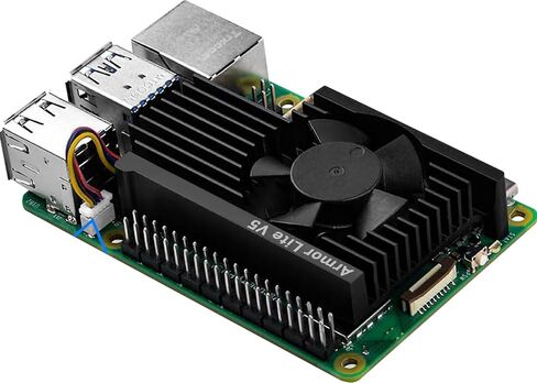 حافظة مبدد حرارة من الألومنيوم لـ Raspberry Pi 5، Pi 5 حافظة مدرعة من سبائك الألومنيوم، حافظة تبريد سلبية Pi 5 لـ Raspberry Pi 5 4GB/8GB in Saudi Arabia