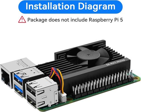 حافظة مبدد حرارة من الألومنيوم لـ Raspberry Pi 5، Pi 5 حافظة مدرعة من سبائك الألومنيوم، حافظة تبريد سلبية Pi 5 لـ Raspberry Pi 5 4GB/8GB in Saudi Arabia