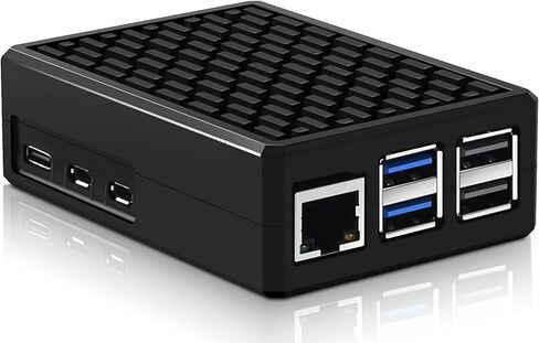 حافظة مبدد حرارة من الألومنيوم لـ Raspberry Pi 5، Pi 5 حافظة مدرعة من سبائك الألومنيوم، حافظة تبريد سلبية Pi 5 لـ Raspberry Pi 5 4GB/8GB in Saudi Arabia