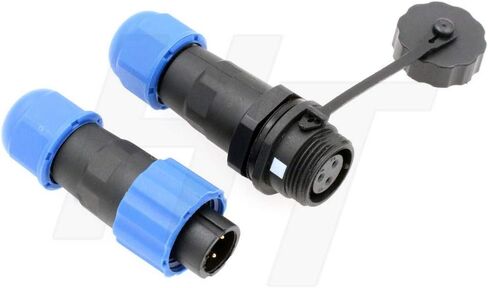 SD13 2 Pin Male Female Cable Plug Receptacle Circular Waterproof IP68 Plastic Connector for Outdoor Power Electrical Devices in Saudi Arabia