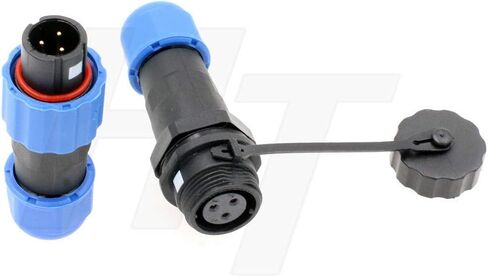 SD13 2 Pin Male Female Cable Plug Receptacle Circular Waterproof IP68 Plastic Connector for Outdoor Power Electrical Devices in Saudi Arabia