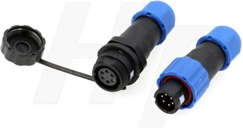SD13 2 Pin Male Female Cable Plug Receptacle Circular Waterproof IP68 Plastic Connector for Outdoor Power Electrical Devices in Saudi Arabia