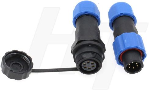 SD13 2 Pin Male Female Cable Plug Receptacle Circular Waterproof IP68 Plastic Connector for Outdoor Power Electrical Devices in Saudi Arabia