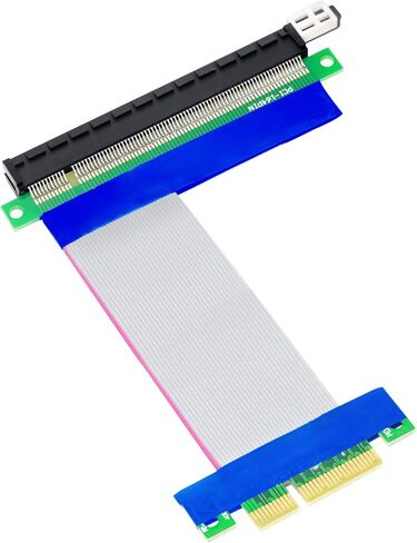 CERRXIAN PCI-e PCI Express 16X أنثى إلى 4X ذكر Riser التعدين تمديد كابل 14 سم (16-4x) in Saudi Arabia