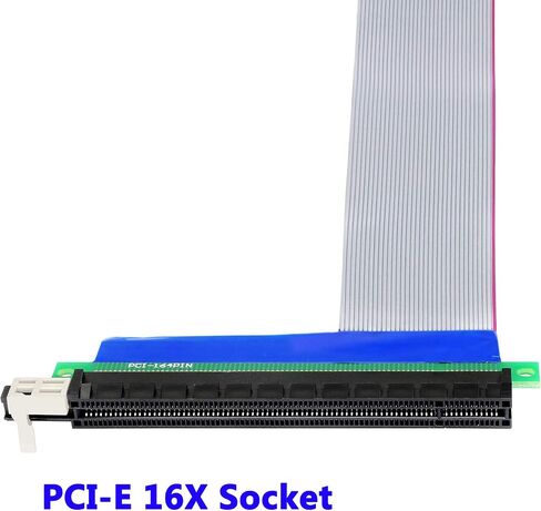 CERRXIAN PCI-e PCI Express 16X أنثى إلى 4X ذكر Riser التعدين تمديد كابل 14 سم (16-4x) in Saudi Arabia