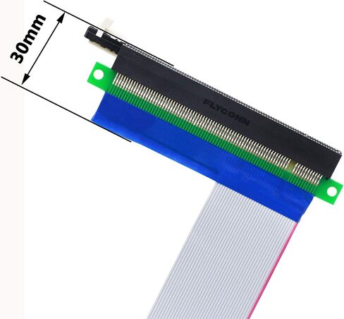 CERRXIAN PCI-e PCI Express 16X أنثى إلى 4X ذكر Riser التعدين تمديد كابل 14 سم (16-4x) in Saudi Arabia
