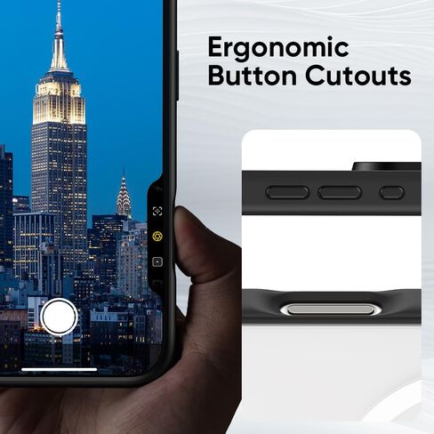 حافظة FLOLAB Surtect Tri-Fusion المغناطيسية لهاتف iPhone 16 Pro، تصميم نحيف واقٍ، متوافق مع Magsafe من الدرجة العسكرية - شفاف غير لامع in Kuwait