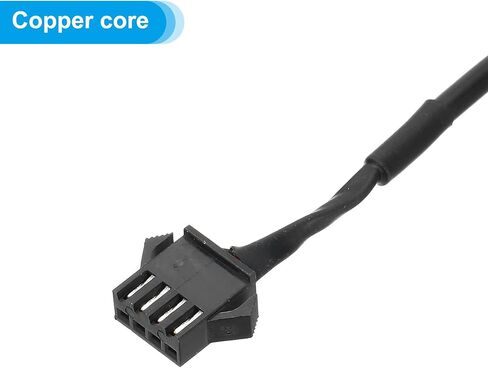 PATIKIL 5V 3 Pin to SM3P Female Splitter Cable, 2 Pcs PWM Fans RGB Power Cord ARGB Extension Connector Plug for Computer Chassis Motherboard, Black in Saudi Arabia