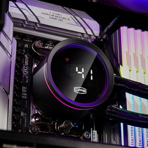 PCCOOLER CPS DA360 PRO ARGB BK مبرد سائل لوحدة المعالجة المركزية لسطح المكتب، مبرد مياه CPU AIO 360 مم مع مراوح ARGB 120 مم، كمبيوتر تبريد مياه لا نهائي ARGB لـ LGA 115X/1200/1700/1851/20XX، AMD AM4 AM5 أسود in Saudi Arabia