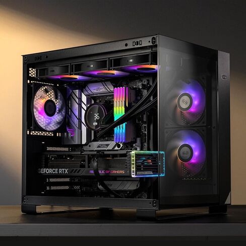PCCOOLER CPS DA360 PRO ARGB BK مبرد سائل لوحدة المعالجة المركزية لسطح المكتب، مبرد مياه CPU AIO 360 مم مع مراوح ARGB 120 مم، كمبيوتر تبريد مياه لا نهائي ARGB لـ LGA 115X/1200/1700/1851/20XX، AMD AM4 AM5 أسود in Saudi Arabia