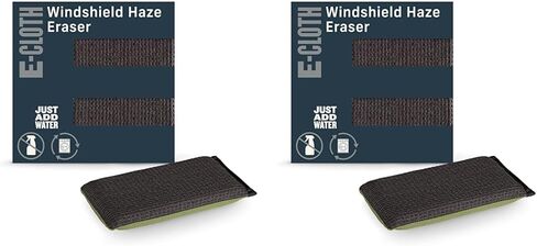 E-Cloth Windshield Haze Eraser, Auto Glass Cleaning Sponge for Windshields, Windows, Mirrors and Glass in Kuwait