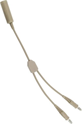 HEARFALCOM Tactical Headset Adapter Single Pass to Dual Pass Cable Compatible with COMTAC SORDIN Tactical Hunting Shooting Headset (DE) in Saudi Arabia