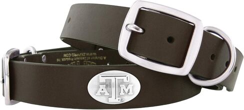 Zep-Pro Brown Leather Concho Pet Collar, Texas AandM Aggies, Large in Saudi Arabia