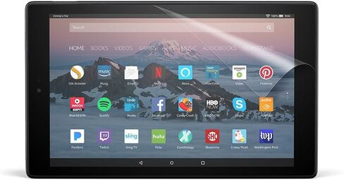 واقي شاشة شفاف من NuPro لجهاز Amazon Fire HD 10 اللوحي (الجيل السابع والتاسع - إصدارات 2017 و2019) (عبوتان) in Kuwait