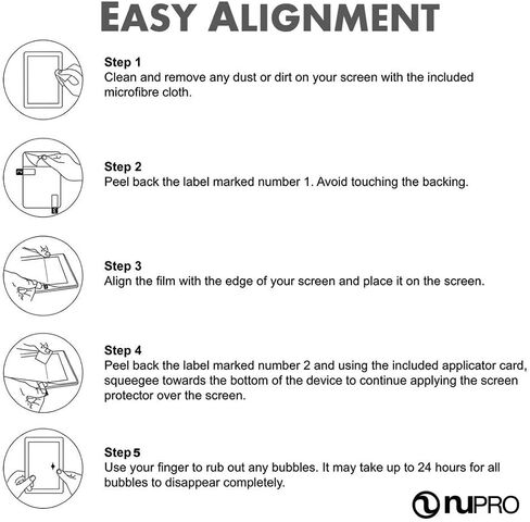 واقي شاشة شفاف من NuPro لجهاز Amazon Fire HD 10 اللوحي (الجيل السابع والتاسع - إصدارات 2017 و2019) (عبوتان) in Kuwait